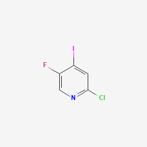 Chemical structure of 2-Chloro-5-fluoro-4-iodopyridine