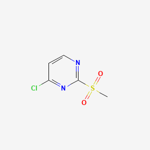 Chemical structure of 4-Chloro-2-(methylsulfonyl)pyrimidine