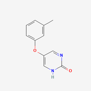 Chemical structure of (coconut oil alkyl)amine ethoxylate