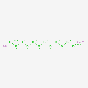 Chemical structure of Cesium dodecahydrododecaborate