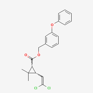 Chemical structure of Cispermethrin pesticide purity reference material