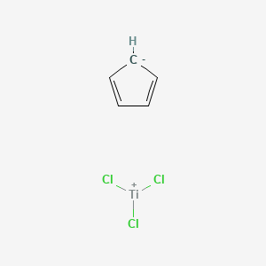 Chemical structure of Cyclopentadienyltitanium(IV) Trichloride