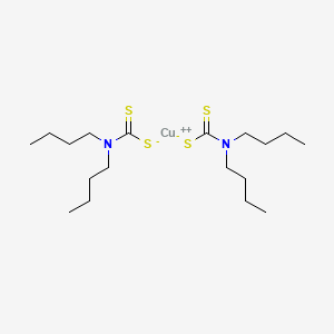 Chemical structure of Copper(II) Dibutyldithiocarbamate