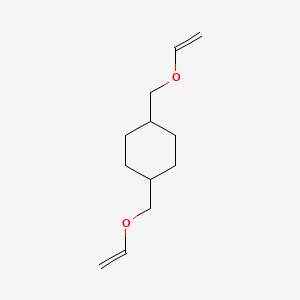Chemical structure of Cyclohexane, 1,4-bis[(ethenyloxy)methyl]-
