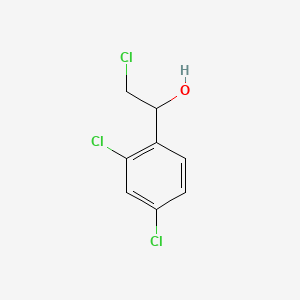 Chemical structure of 2,4-Dichloro-alpha-(chloromethyl)benzenemethanol