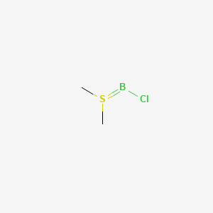 Chemical structure of Chloroborane methyl sulfide complex