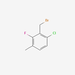 Chemical structure of 6-Chloro-2-fluoro-3-methylbenzyl bromide