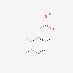 Chemical structure of 6-Chloro-2-Fluoro-3-Methylphenylacetic Acid