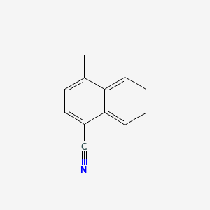 Chemical structure of 1-Cyano-4-methylnaphthalene