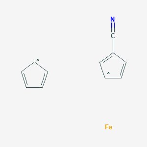 Chemical structure of Cyanoferrocene