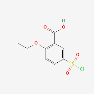 Chemical structure of 5-(Chlorosulfonyl)-2-ethoxybenzoic acid