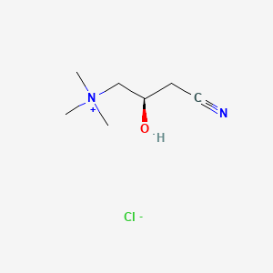 Chemical structure of (2R)-Carnitinenitrile Chloride