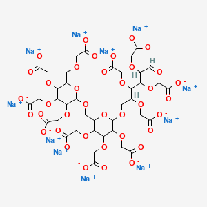Chemical structure of Carboxymethyldextran Sodium Salt (Mw≈ 40000)