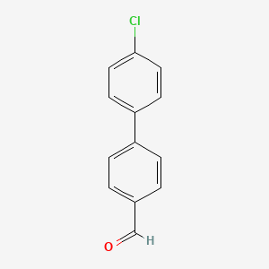 Chemical structure of 4'-Chlorobiphenyl-4-carbaldehyde
