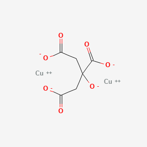 Chemical structure of Copper citrate