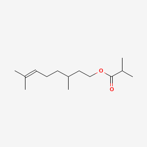 Chemical structure of Citronellyl isobutyrate