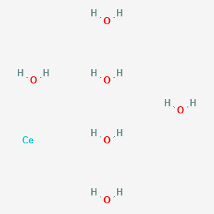 Chemical structure of Cerium chloride hexahydrate