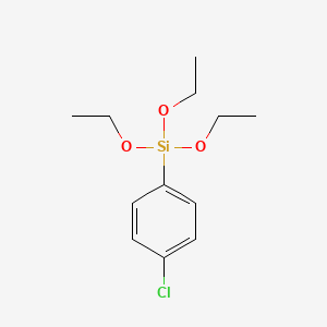 Chemical structure of (4-Chlorophenyl)triethoxysilane