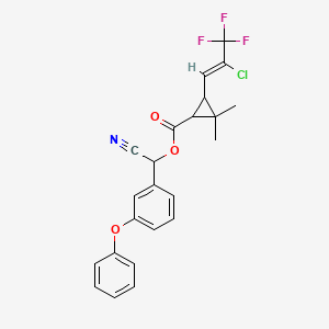 Chemical structure of Cyhalothrin solution