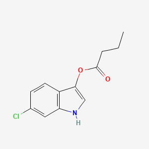 Chemical structure of 6-Chloro-3-indoxyl butyrate