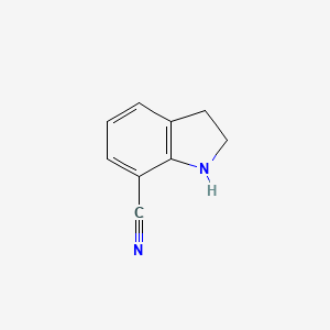Chemical structure of 7-Cyanoindoline
