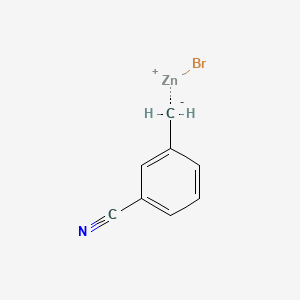 Chemical structure of 3-Cyanobenzylzinc bromide solution