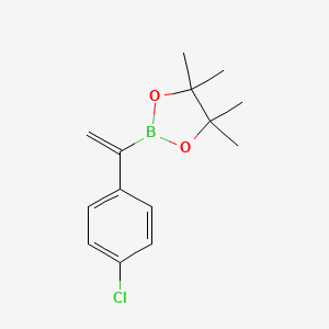 Chemical structure of 1-(4-Chlorophenyl)vinylboronic acid, pinacol ester