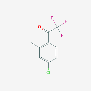 Chemical structure of 4′-Chloro-2′-methyl-2,2,2-trifluoroacetophenone