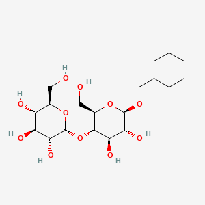 Chemical structure of Cyclohexylmethyl-4-O-(a-D-glucopyranosyl)-b-D-glucopyranoside