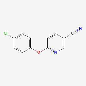 Chemical structure of 6-(4-Chlorophenoxy)nicotinonitrile