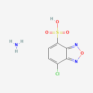Chemical structure of 4-Chloro-7-sulfobenzofurazan ammonium salt