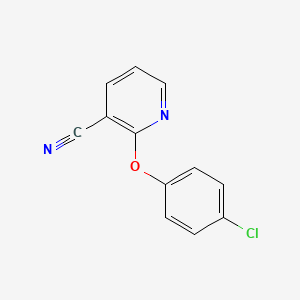 Chemical structure of 2-(4-Chlorophenoxy)nicotinonitrile