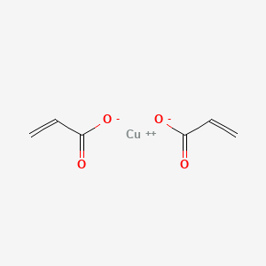 Chemical structure of Copper(II) acrylate