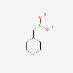 Chemical structure of Cyclohexylmethylboronic acid(contains varying amounts of Anhydride)