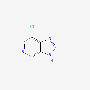 Chemical structure of 7-Chloro-2-methylimidazo[4,5-c]pyridine