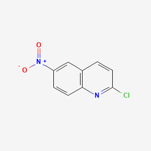 Chemical structure of 2-chloro-6-nitroquinoline
