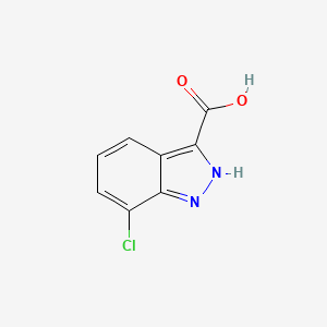 Chemical structure of 7-Chloro-1H-indazole-3-carboxylic acid