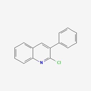 Chemical structure of 2-Chloro-3-phenylquinoline