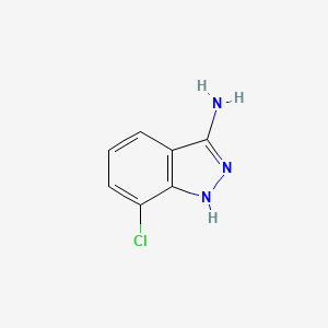 Chemical structure of 7-Chloro-1H-indazol-3-amine