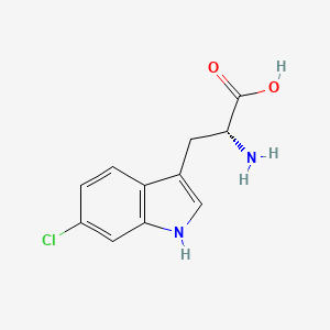 Chemical structure of 6-Chloro D-Tryptophan