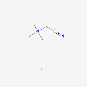 Chemical structure of (Cyanomethyl)trimethylammonium iodide