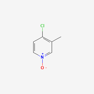 Chemical structure of 4-Chloro-3-methylpyridine 1-Oxide