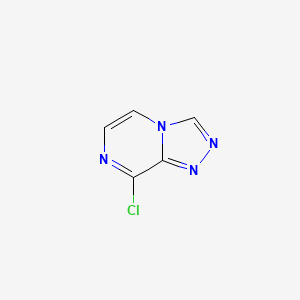 Chemical structure of 8-Chlorotriazolo[4,3-a]pyrazine