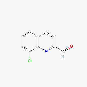 Chemical structure of 8-Chloro-quinoline-2-carbaldehyde