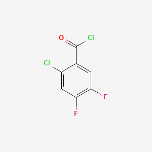 Chemical structure of 2-Chloro-4,5-difluoro-benzoyl chloride