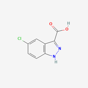 Chemical structure of 5-Chloro-1H-indazole-3-carboxylic acid