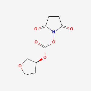 Chemical structure of Carbonic Acid 2,5-Dioxopyrrolidin-1-yl (S)-Tetrahydrofuran-3-yl Ester