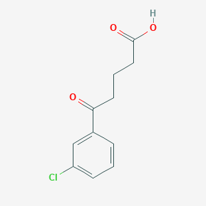 Chemical structure of 5-(3-Chlorophenyl)-5-oxovaleric acid