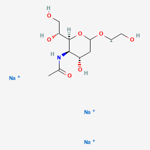 Chemical structure of Colominic acid sodium salt from Escherichia coli