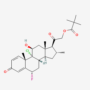 Chemical structure of Clocortolone Pivalate